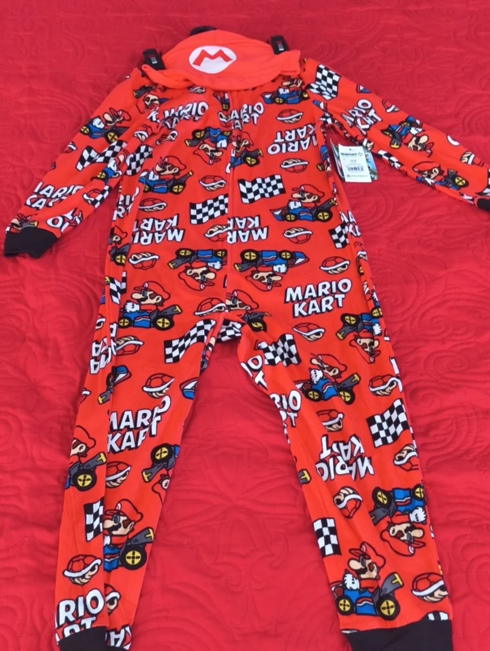 Mario Kart Red Kids One-Piece Pajama